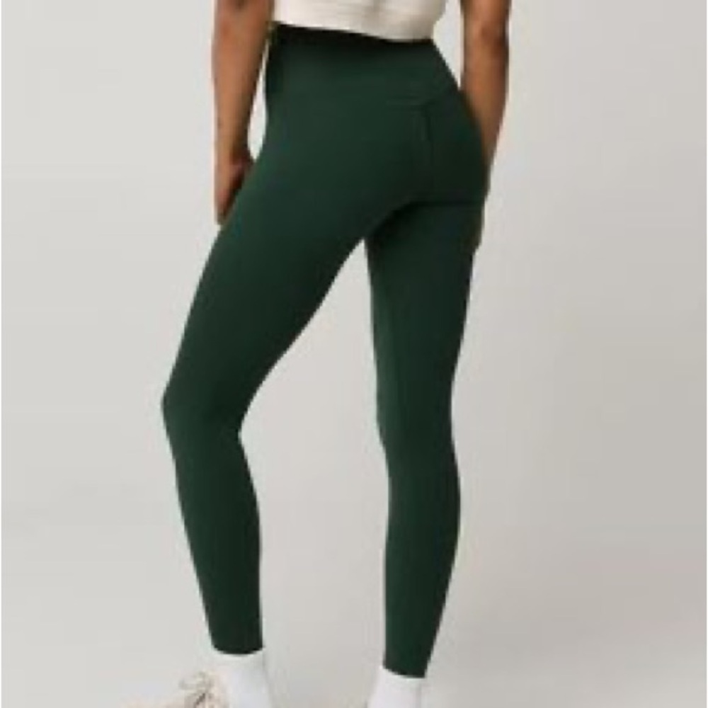 Aerie Dark Green Cross Over Real Me Leggings